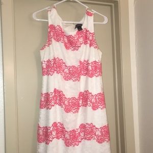 Jessica Howard 16 pink and white lace dress